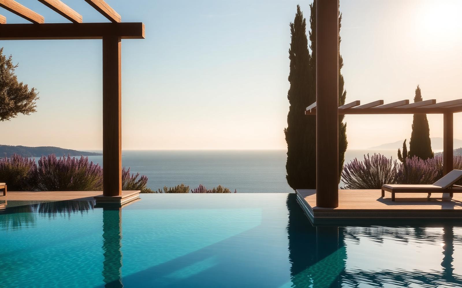 Aménager l'extérieur d'une villa varoise : piscine et jardin