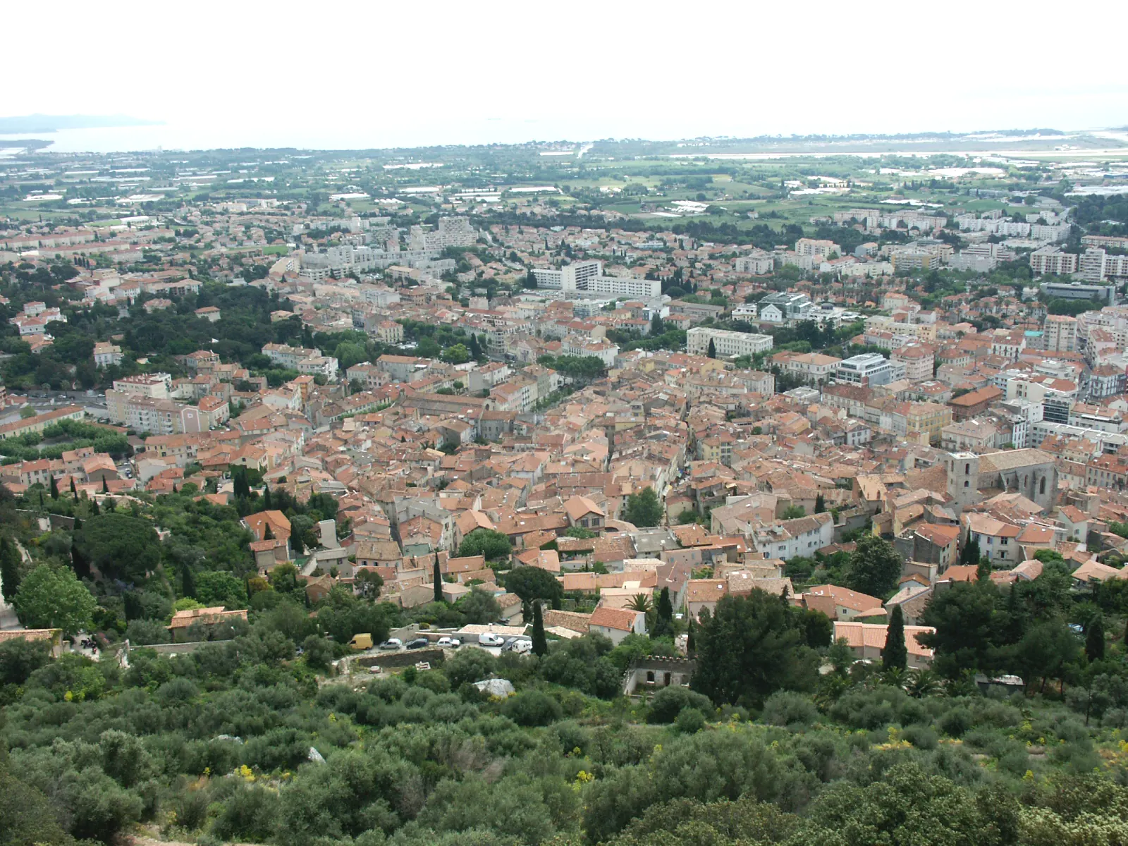 Vue de Hyères et de la Presqu'île de Giens